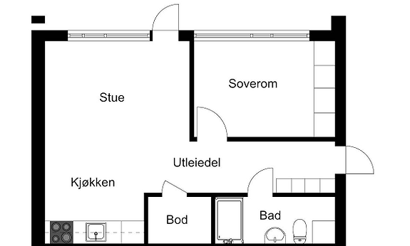 Plantegning Galleribilde