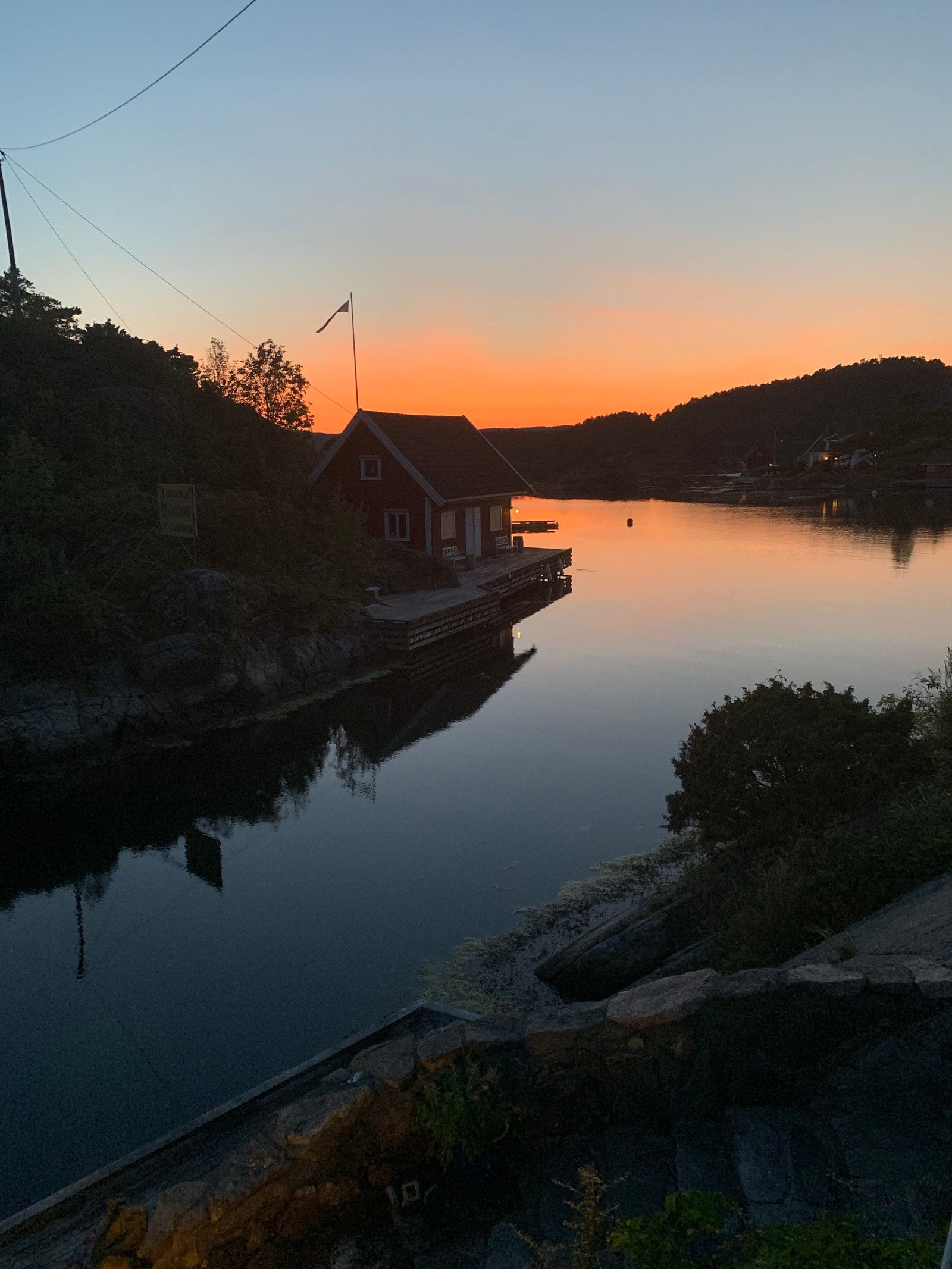 Fra terrassen om kvelden Galleribilde