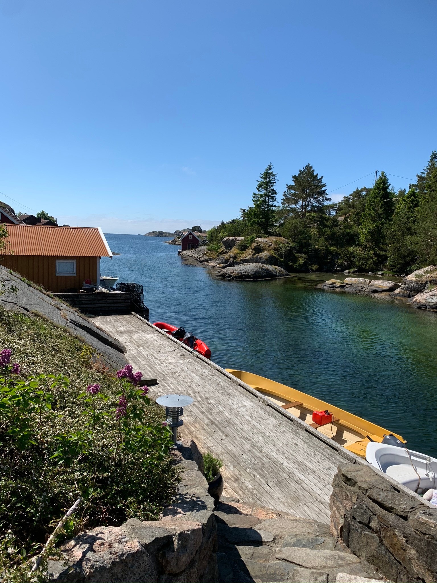 Brygge tilhørende hytta Galleribilde