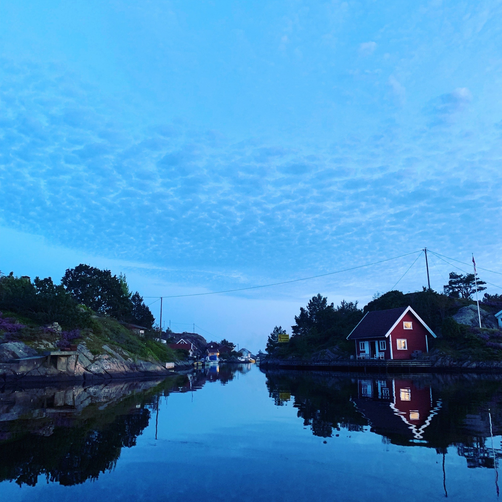 Borøya i skumring Galleribilde