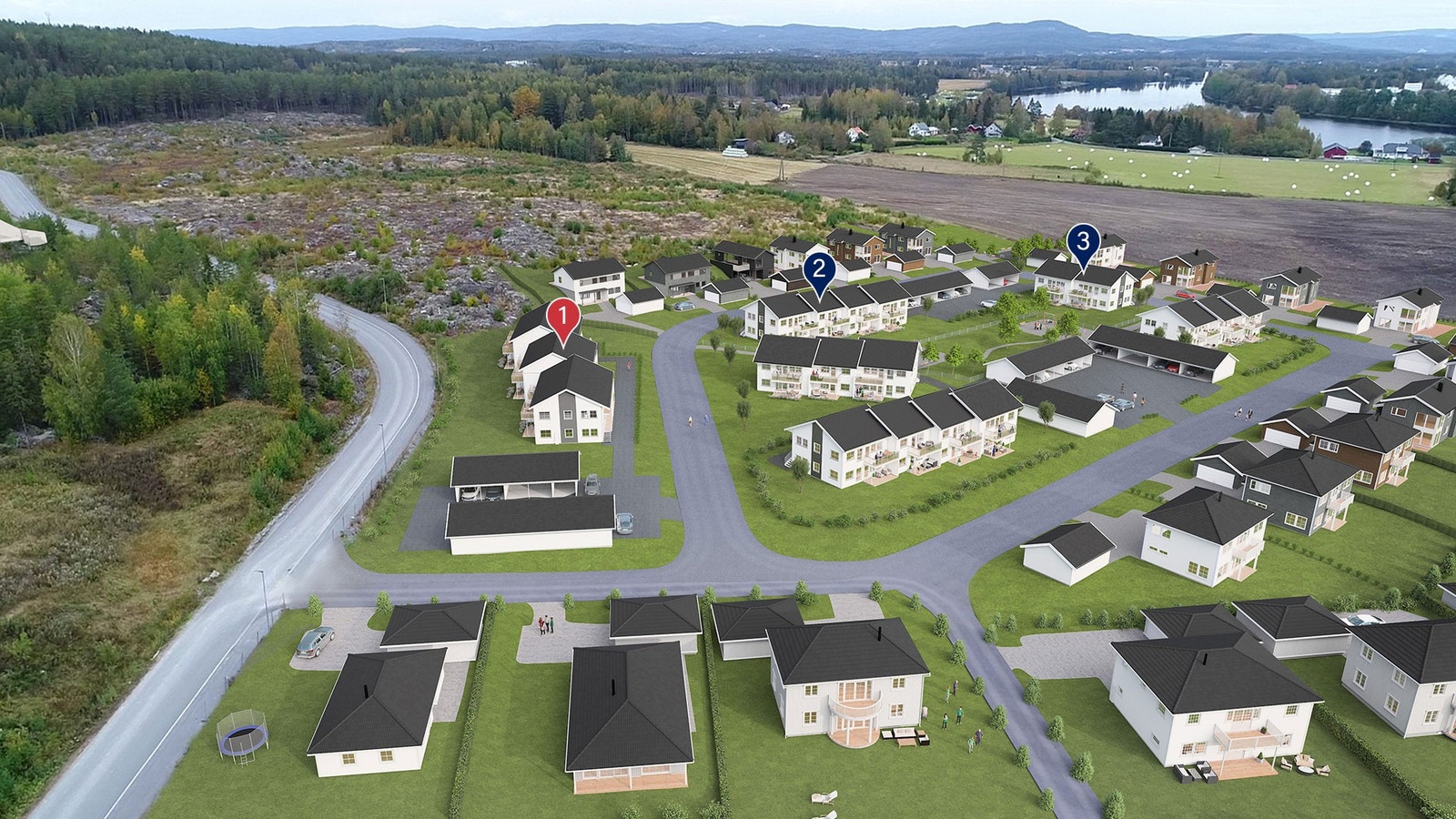 Første byggetrinn er utsolgt, nye boliger ute for salg nå! Galleribilde