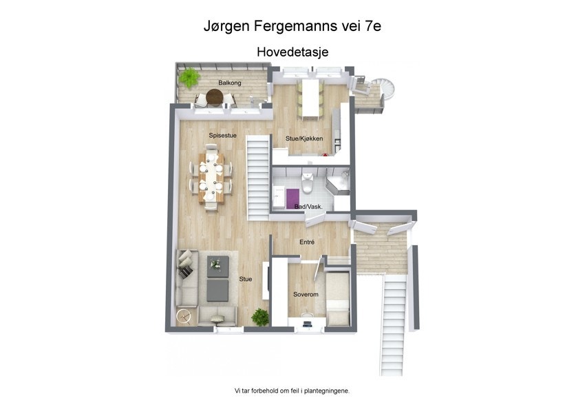 Nederst til venstre kan man bygge et ekstra soverom. Galleribilde