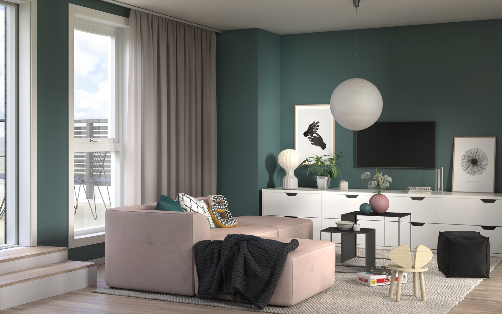 Loftstue Galleribilde