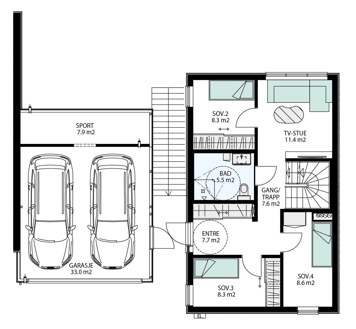 1. etasje Galleribilde