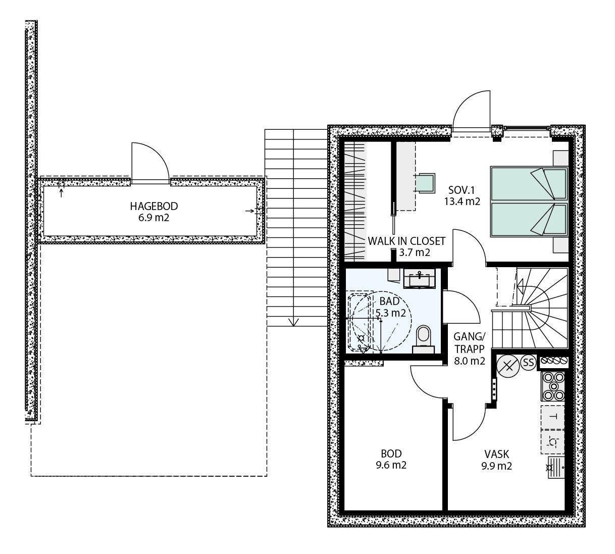 Underetasje Galleribilde