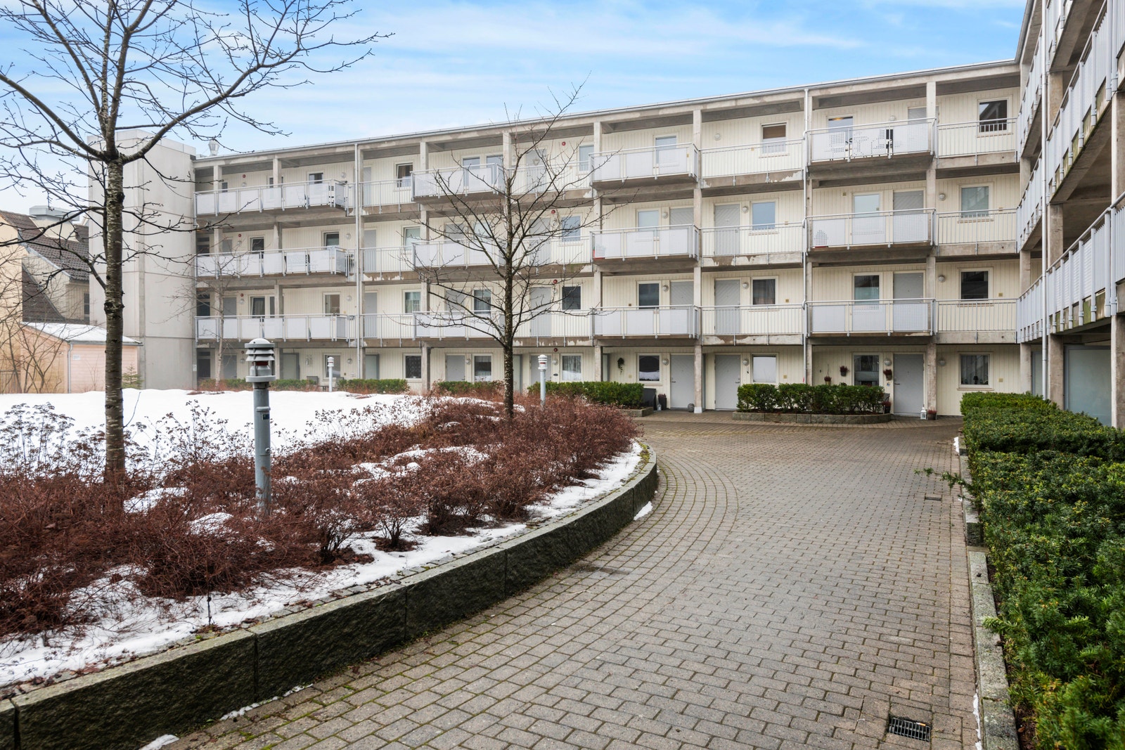 Del av atriumet vinter Galleribilde