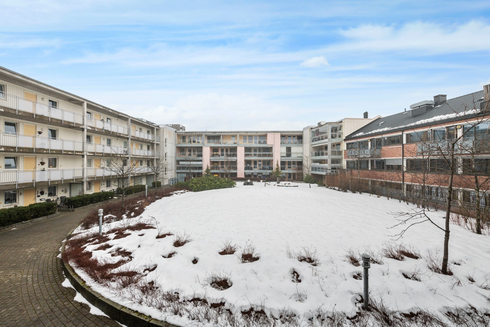 Del av atriumet vinter Galleribilde