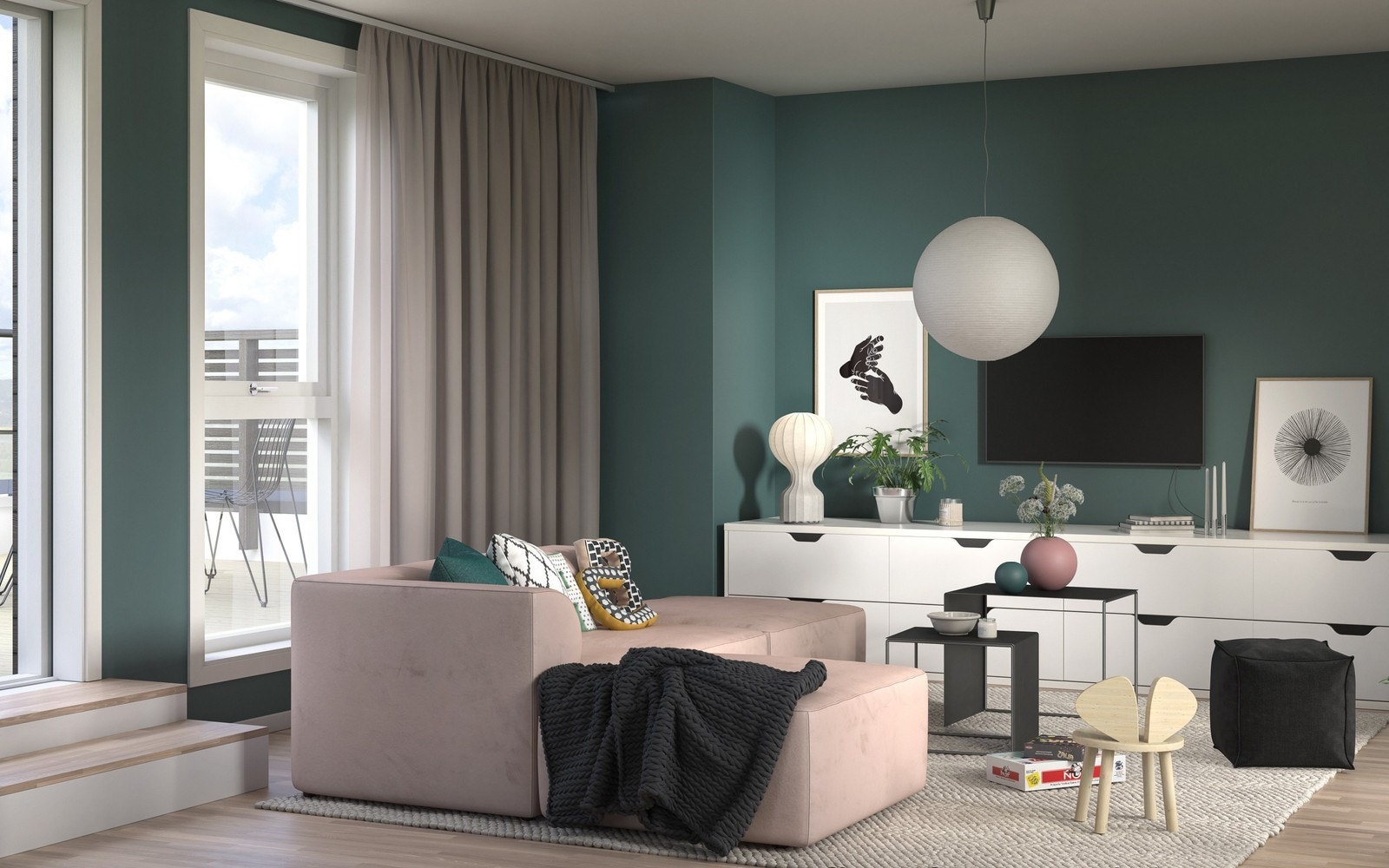 Loftstue Galleribilde