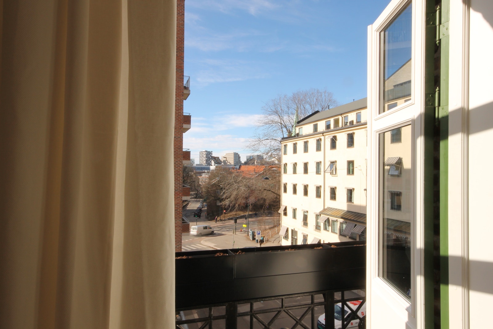 Utsikt fra balkongen Galleribilde