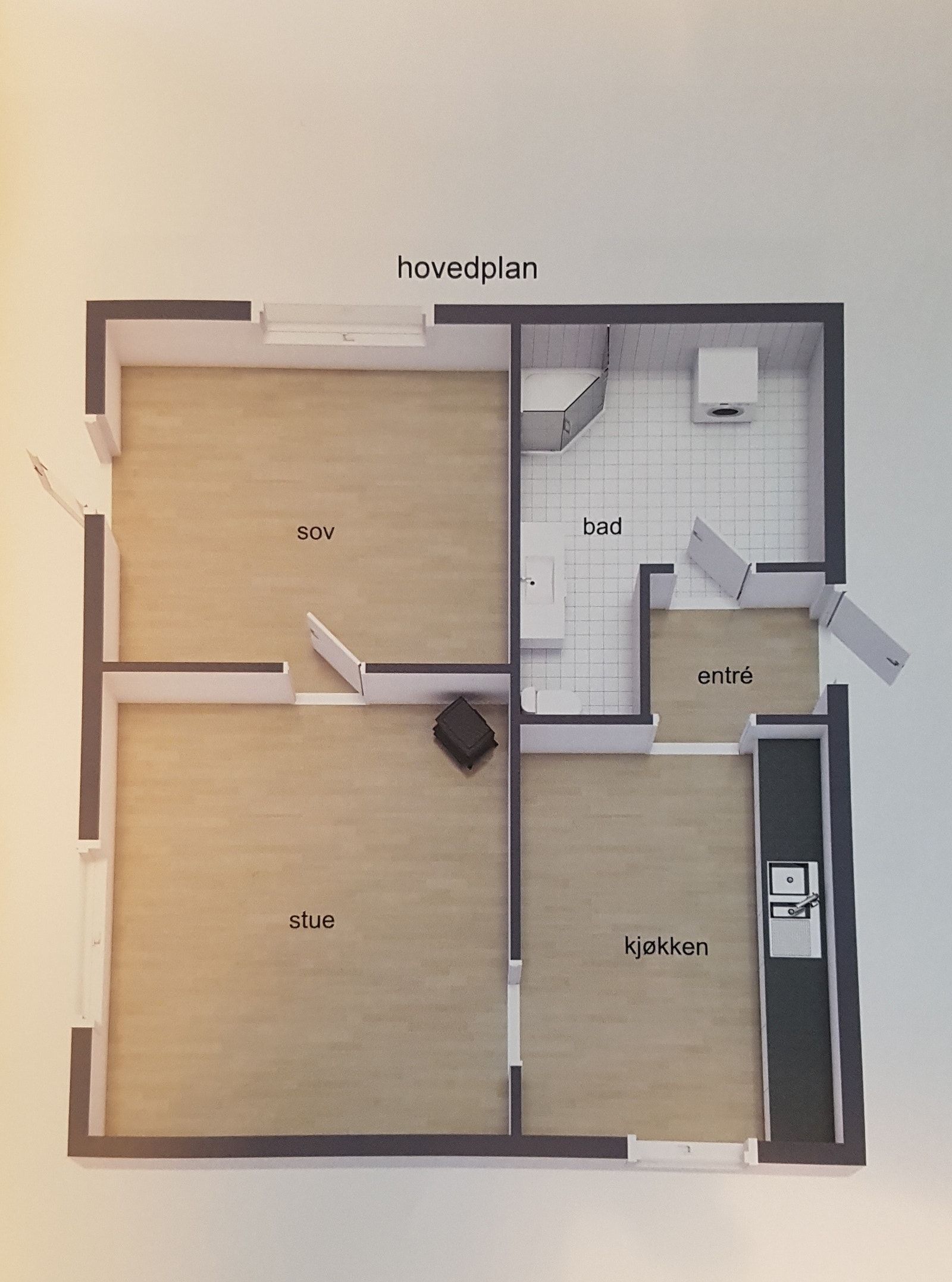 Plantegning Galleribilde