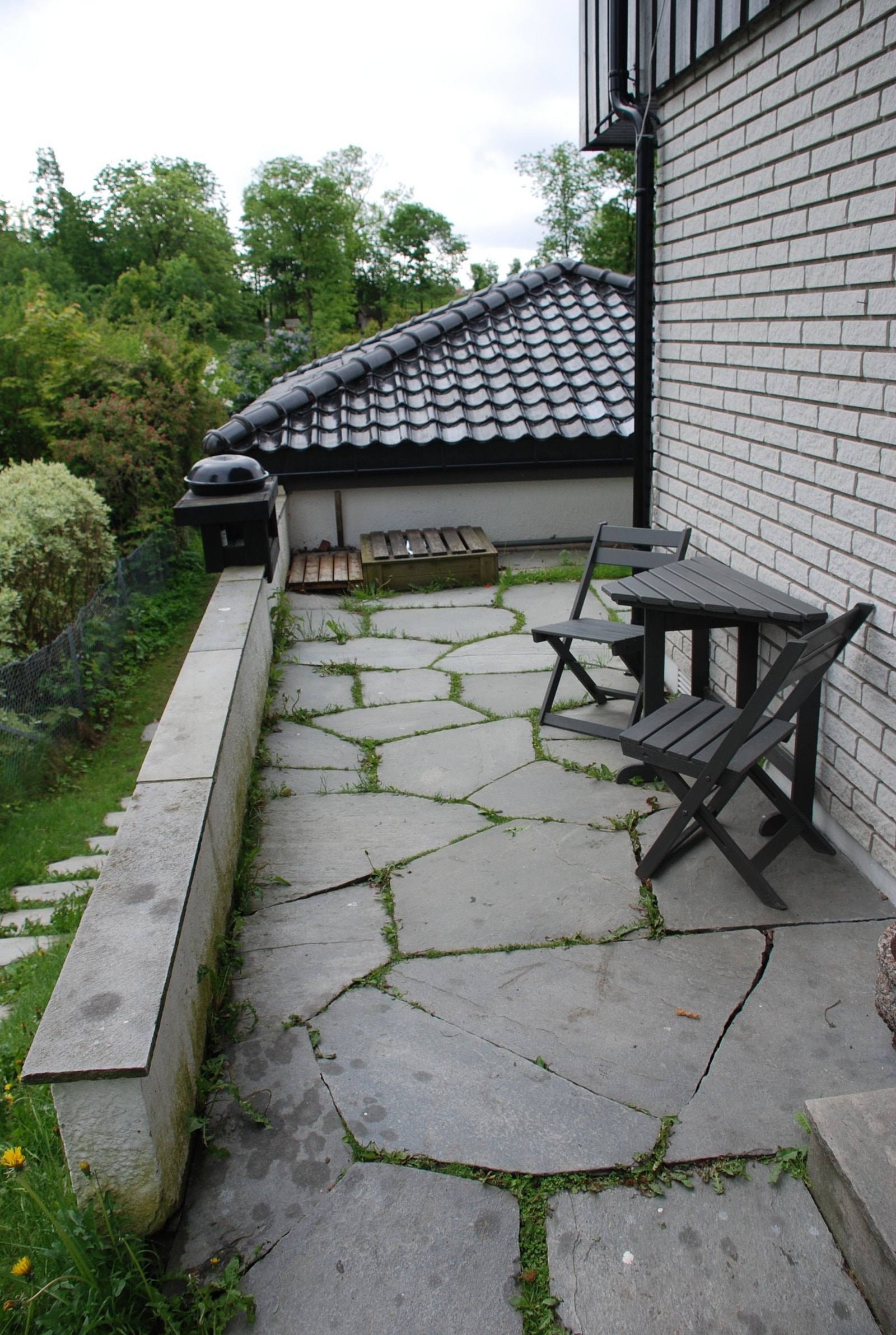 Uteplass m/grill Galleribilde