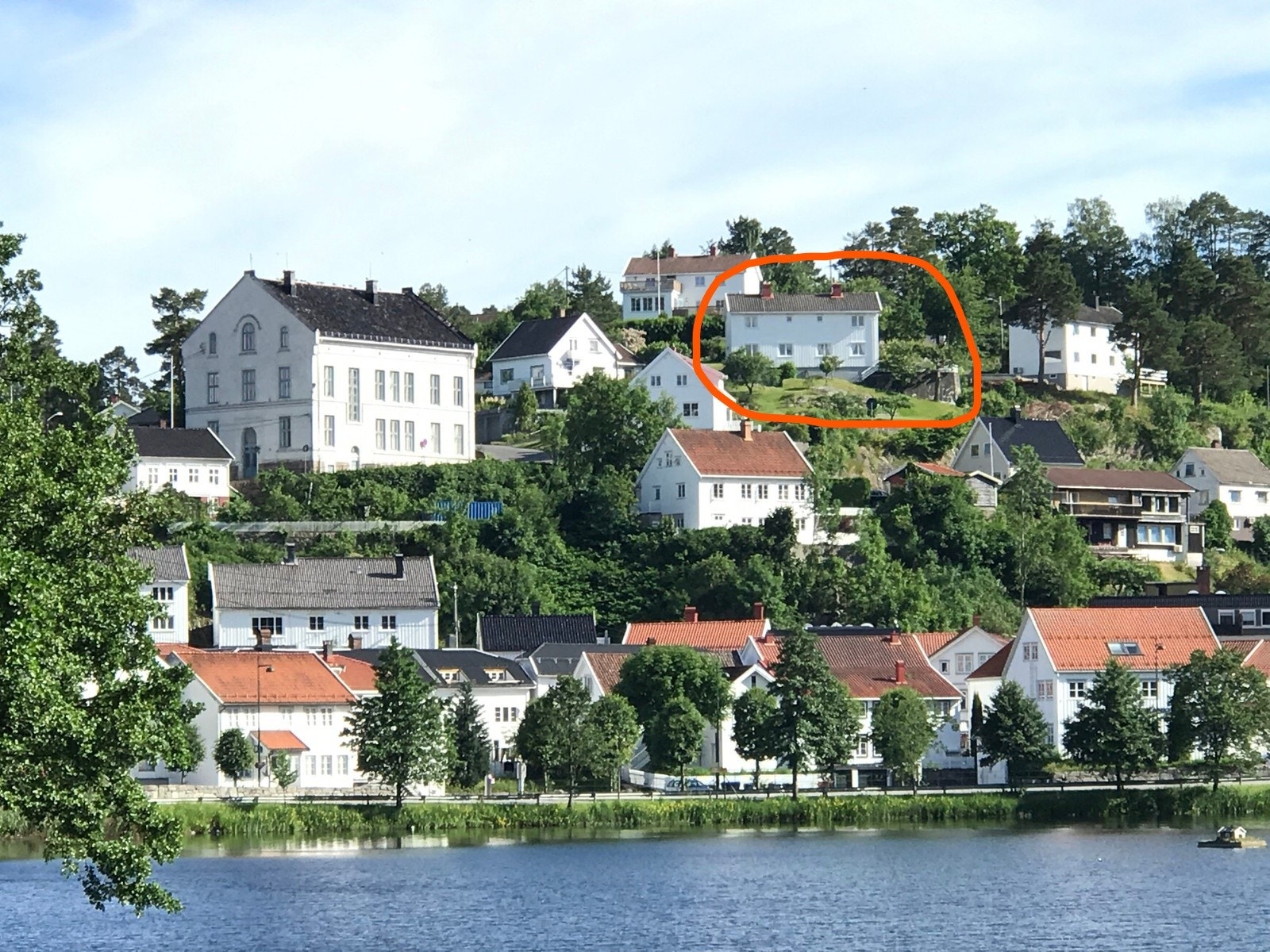 Huset innringet Galleribilde