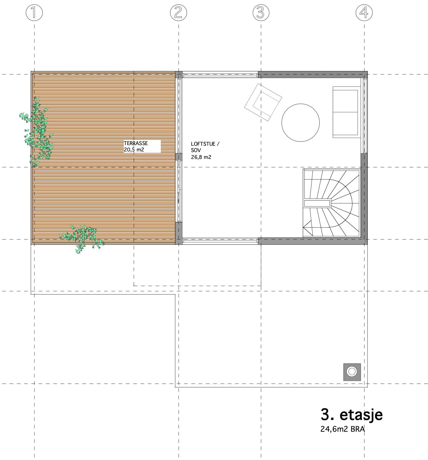 Toppetasje med fantastisk utsikt Galleribilde