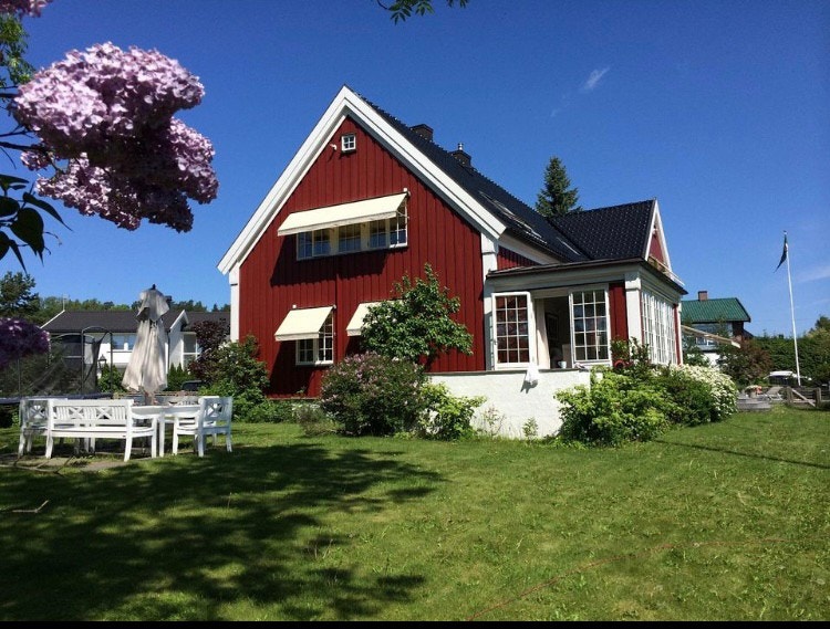 Stille og rolig hage sentralt på Hoff Galleribilde