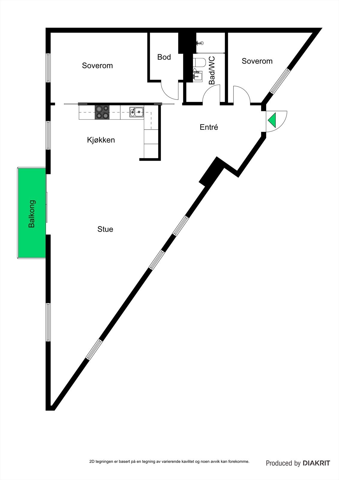 Planskisse 2D. Galleribilde