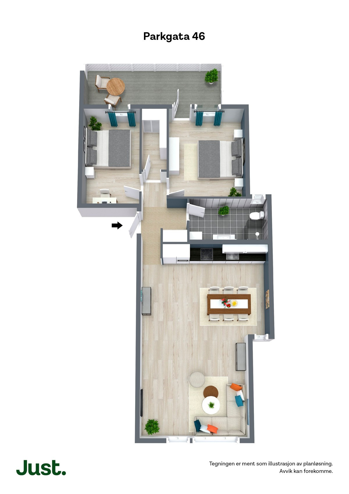 Planskisse 3D