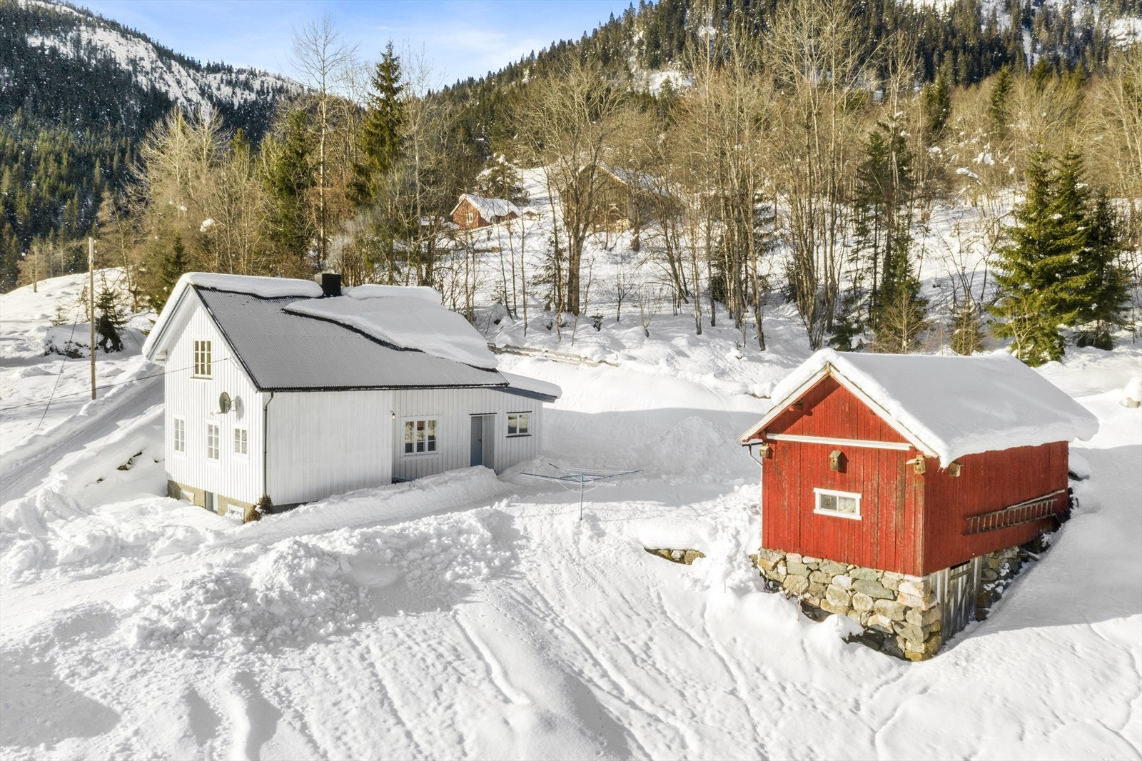Romslig gårdstun. Galleribilde