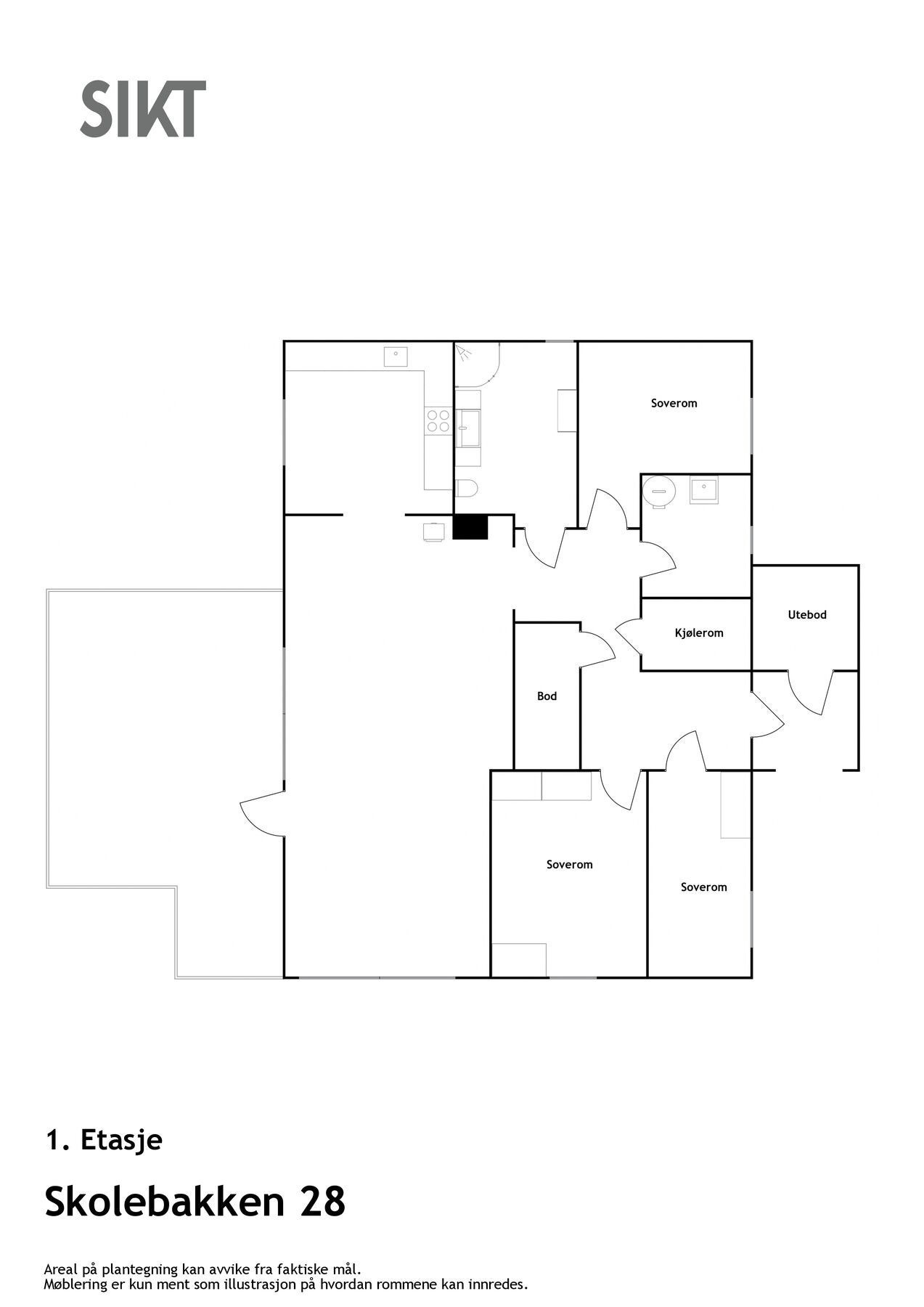 Floorplan letterhead - Skolebakken 28 - 1 Galleribilde