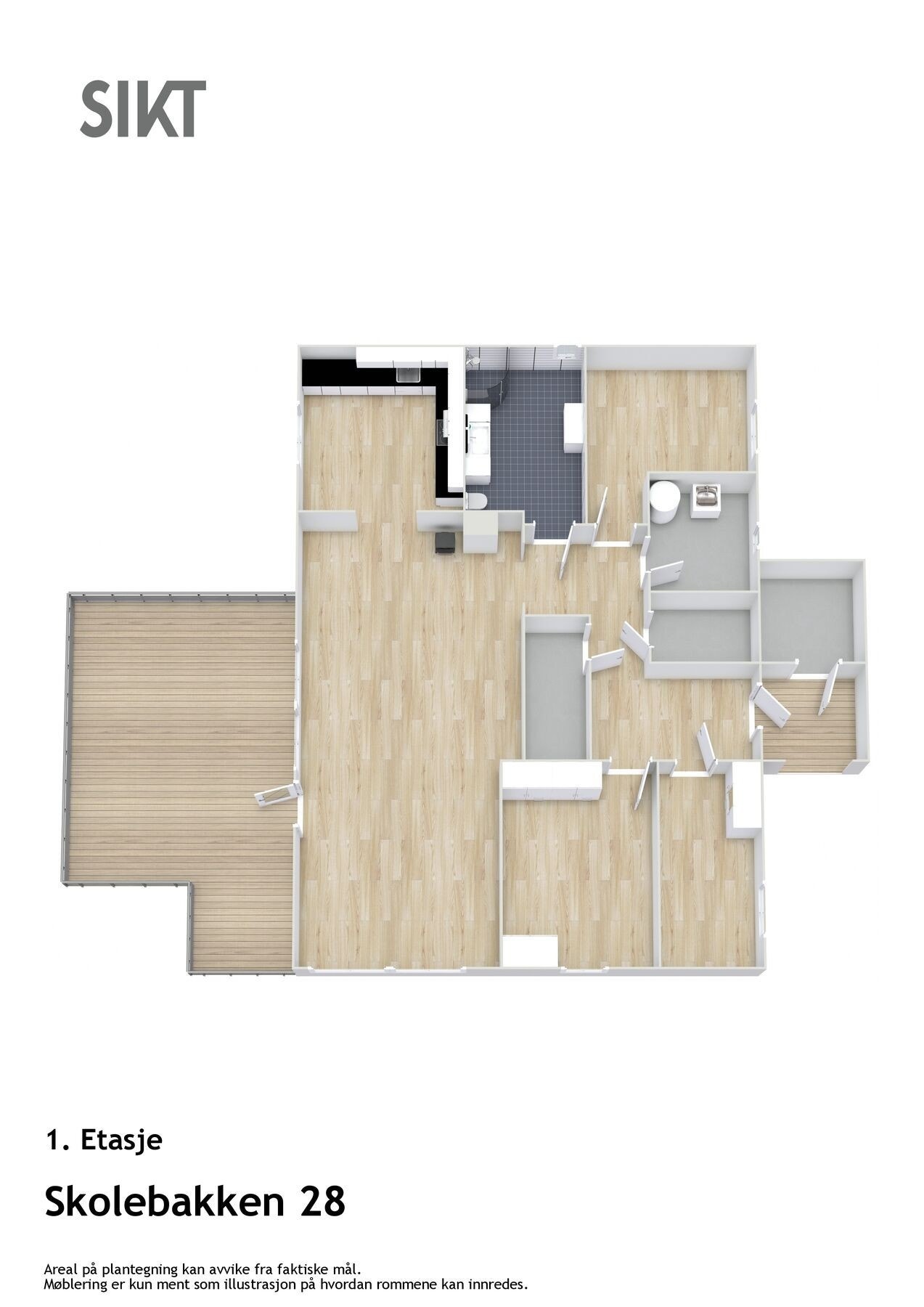 Floorplan letterhead - Skolebakken 28 - 1 Galleribilde