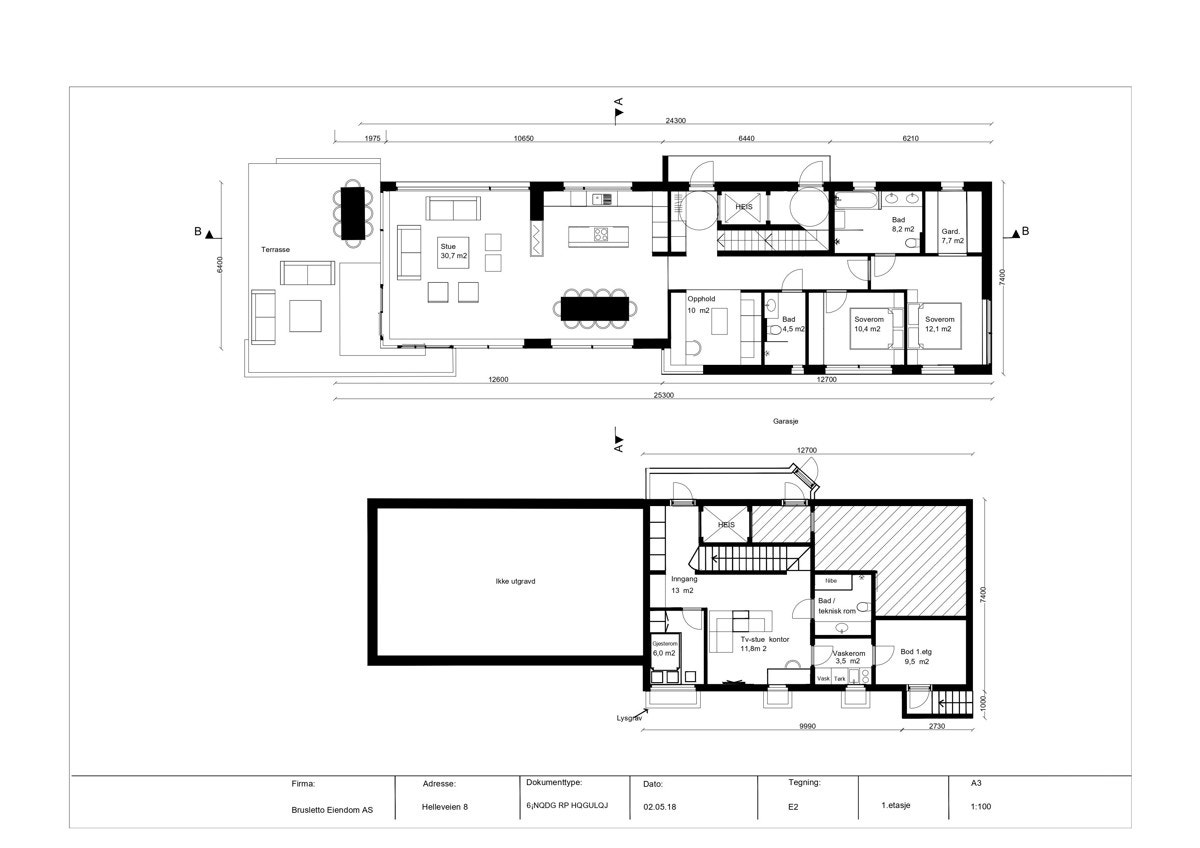 Plantegning Galleribilde