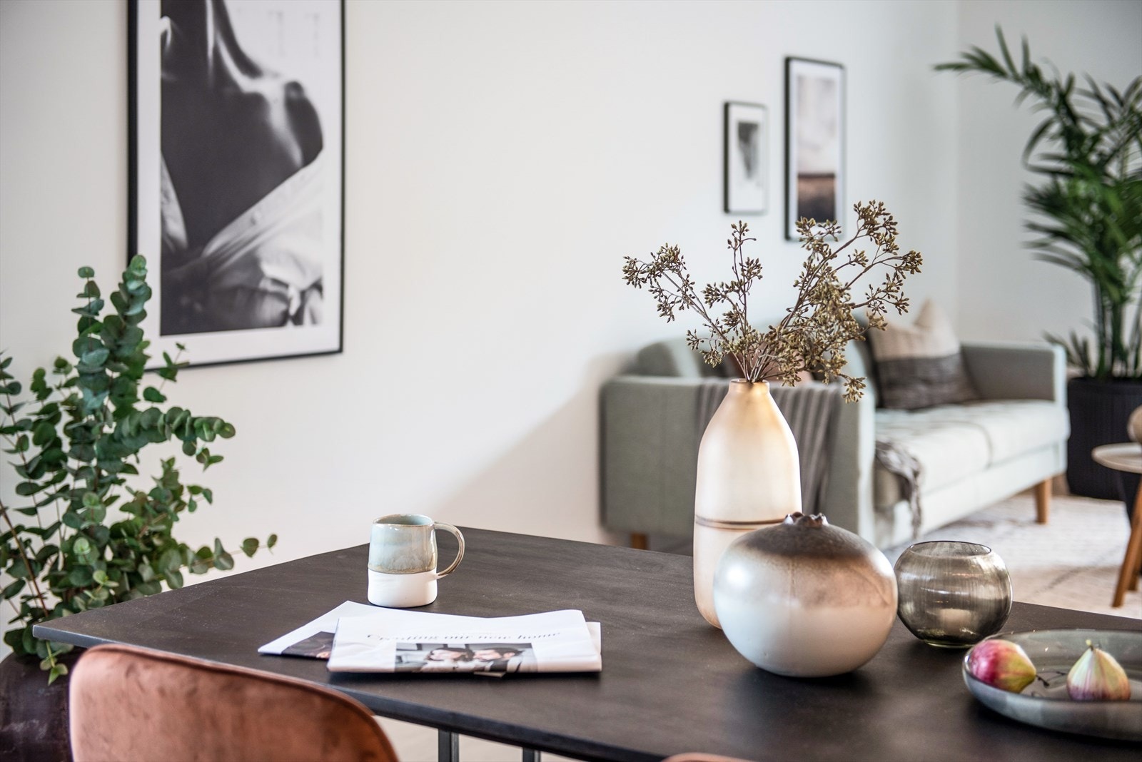 Stue/kjøkken. Bildet er tatt av hus nr. 39. Galleribilde