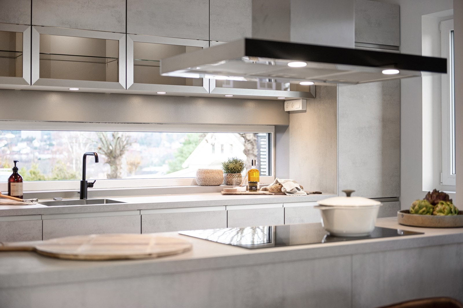 Stue/kjøkken. Bildet er tatt av hus nr. 39. Galleribilde