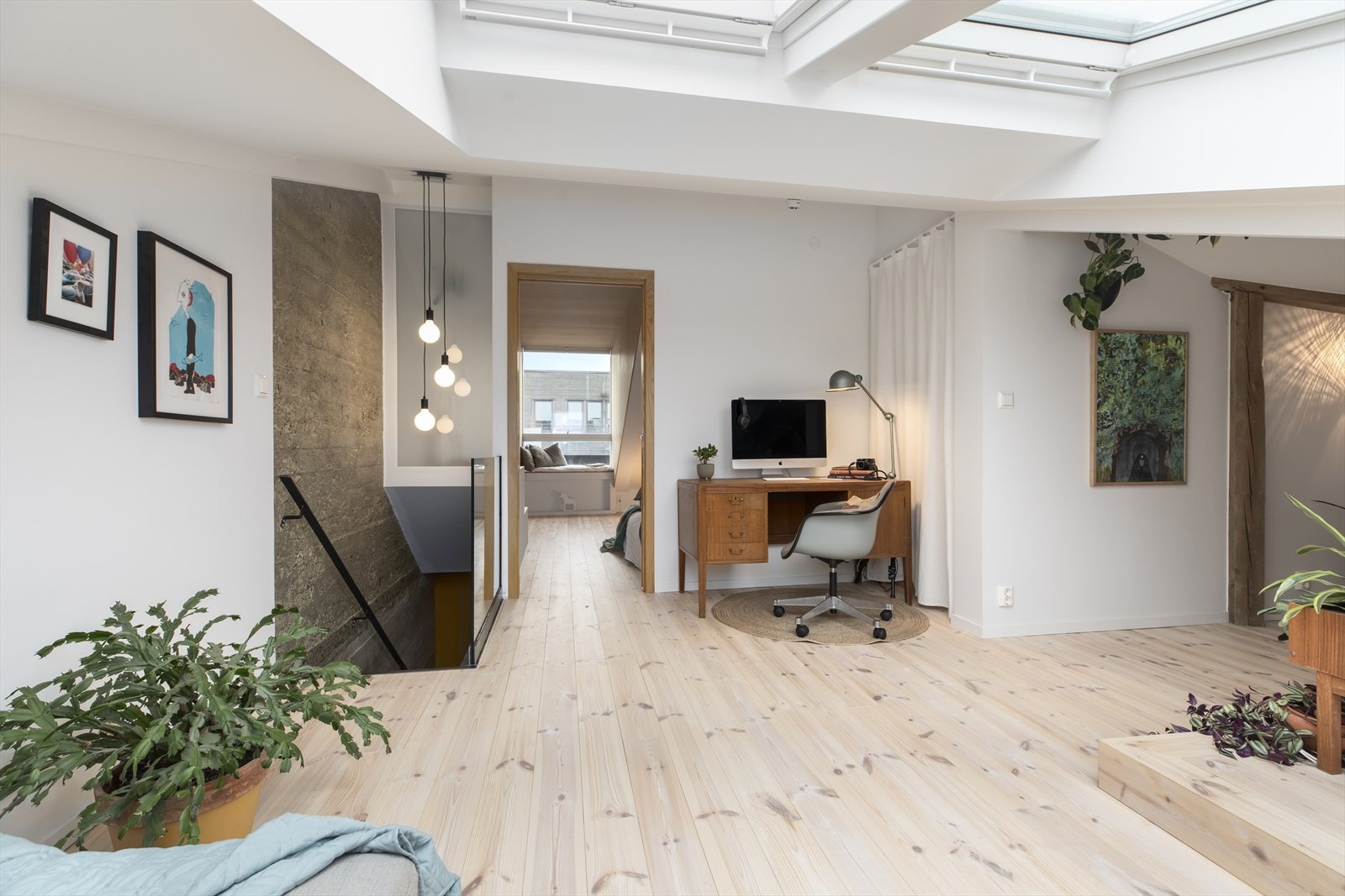 Loftet har flere innredningsmuligheter Galleribilde