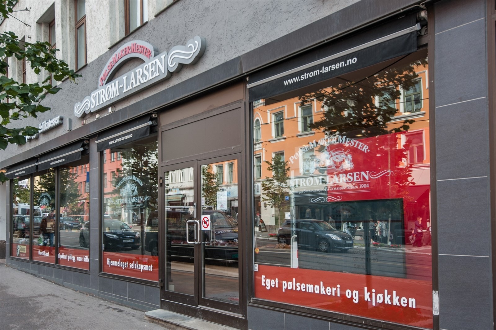 Oslos mest populære slakteri,- Strøm Larsen ligger like ved leiligheten Galleribilde