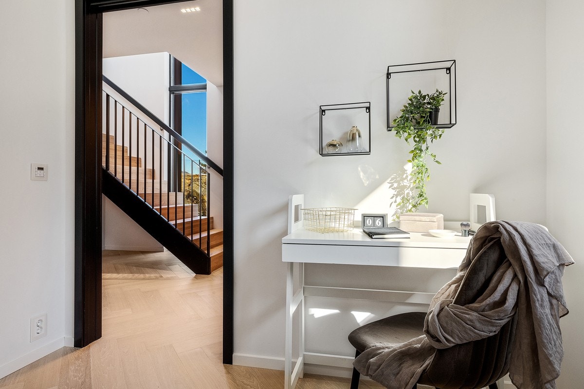 Alle soverommene er av god størrelse og kan kombineres med kontor Galleribilde