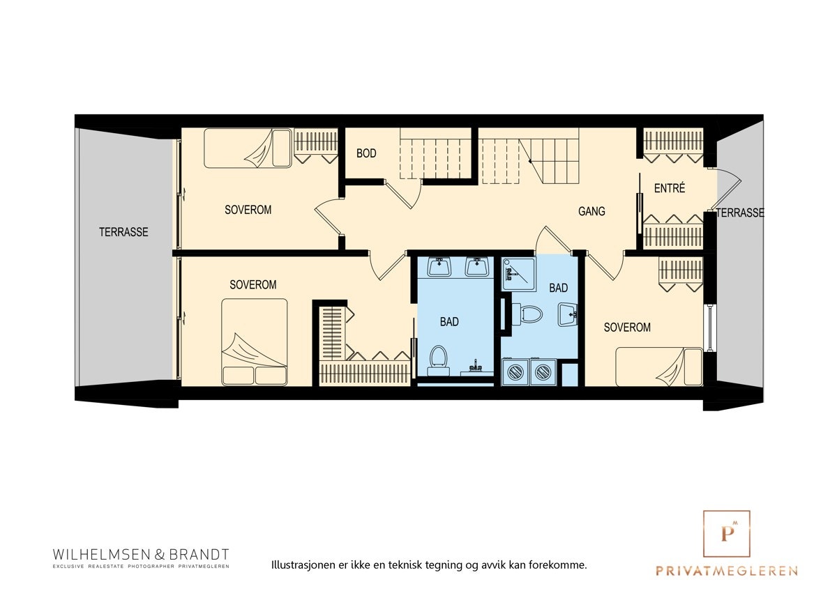 Plantegning 1. etasje Galleribilde
