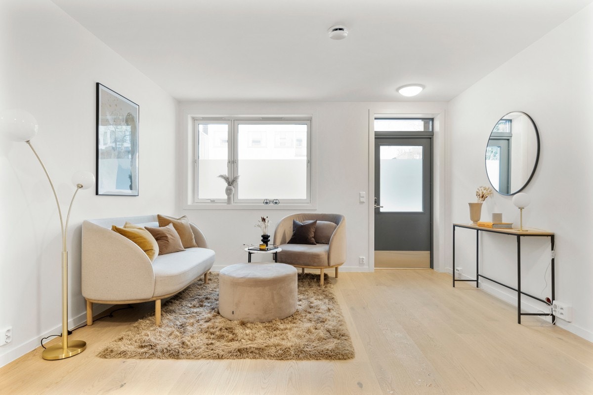 Terrassen er en fin forlengelse av stuen på varme sommerdager. Galleribilde