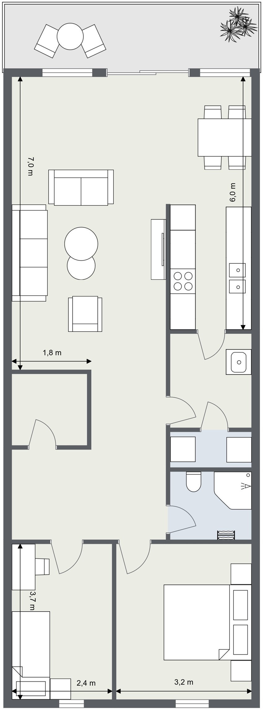 Planskisse Galleribilde