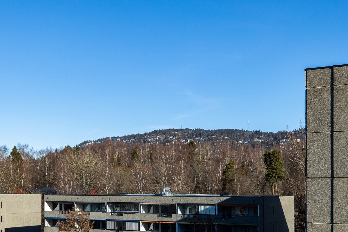 Utsikt fra balkongen Galleribilde