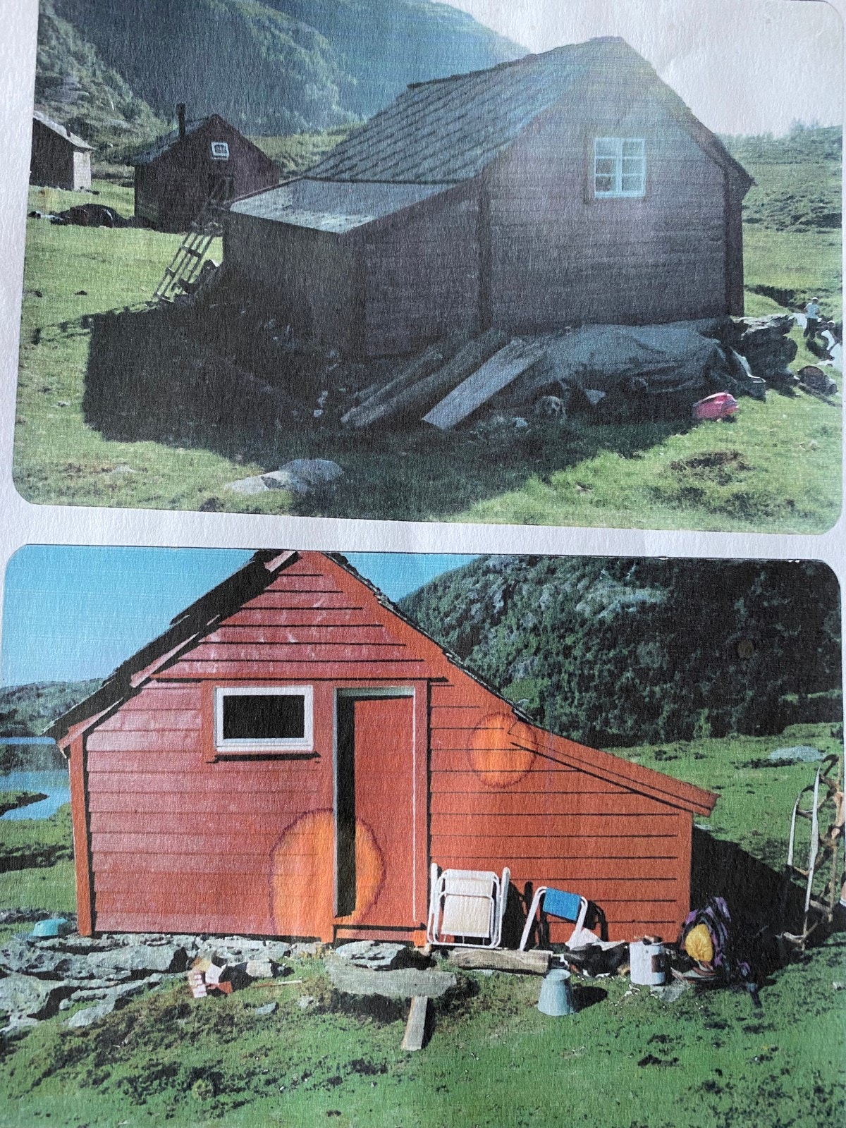 Stølen. Tappert forsøk på å ta bilde av et gammel prospekt. Galleribilde