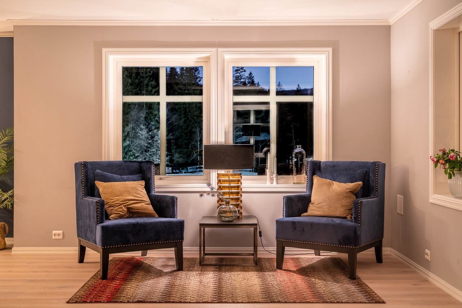 Hyggelig utsyn via stuesonen. Galleribilde