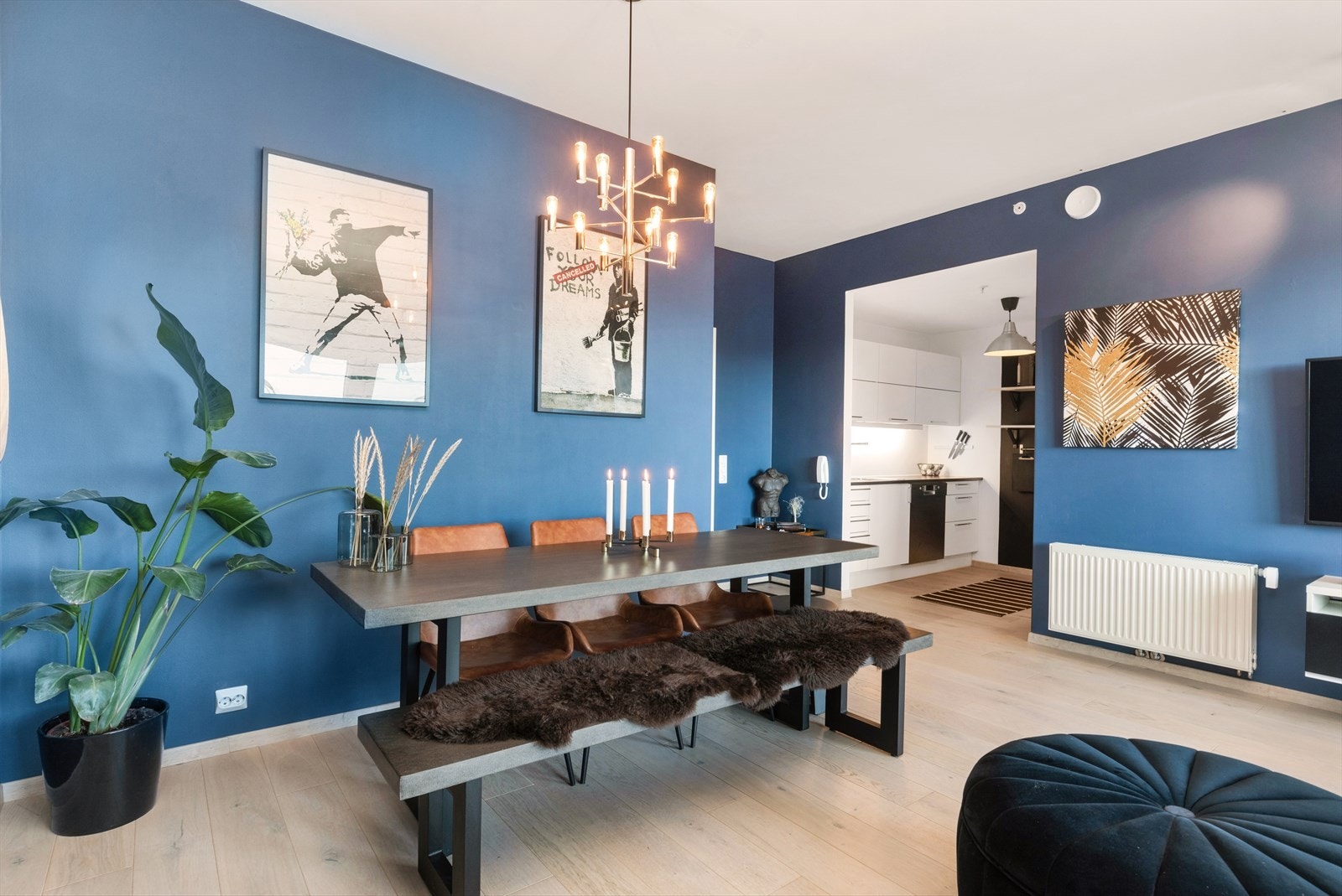 Leiligheten har Lyse fiber Galleribilde