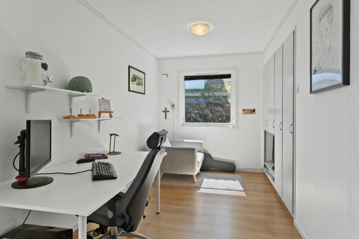 Et lyst og flott soverom. Galleribilde