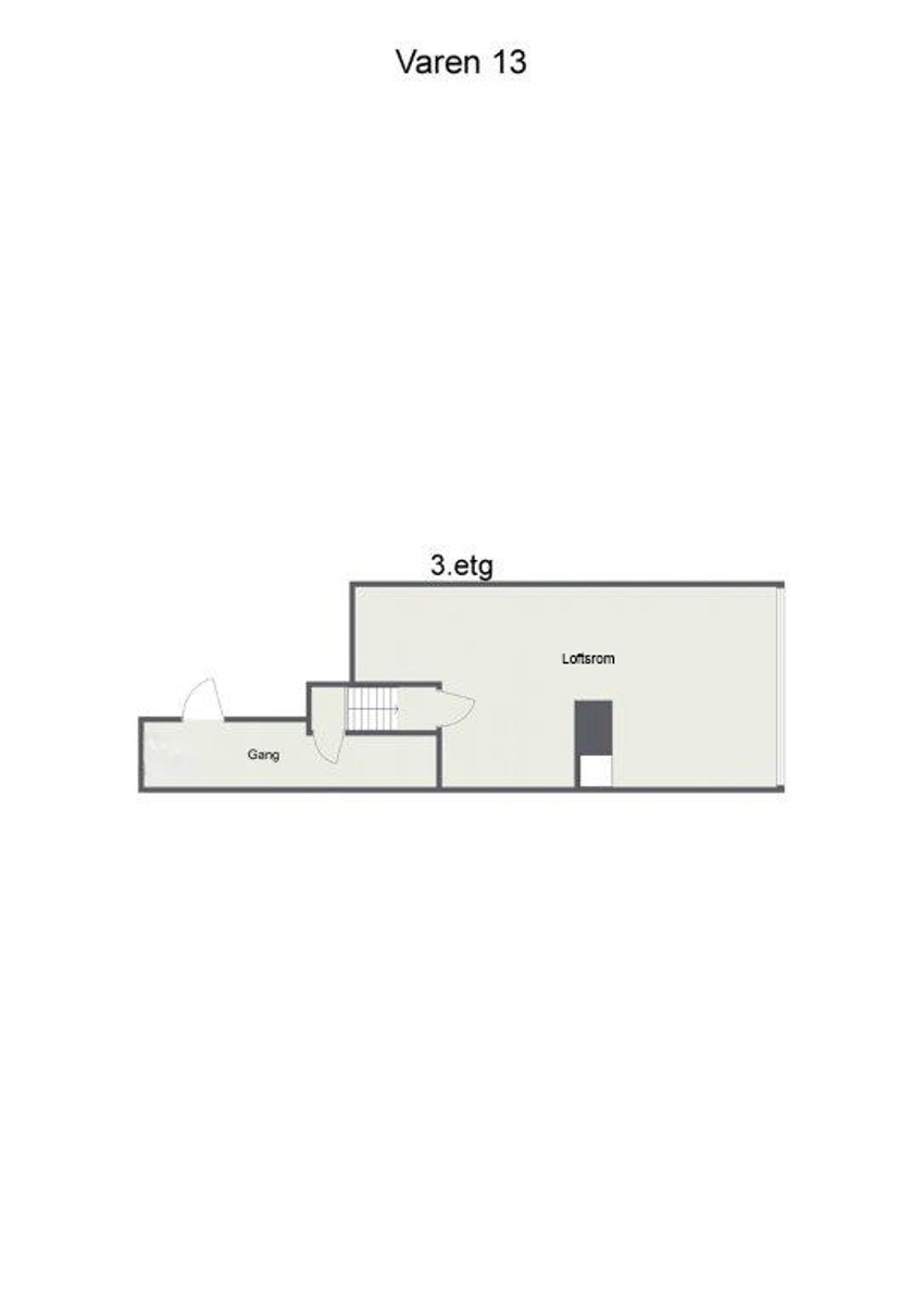 Plantegning loft. Galleribilde