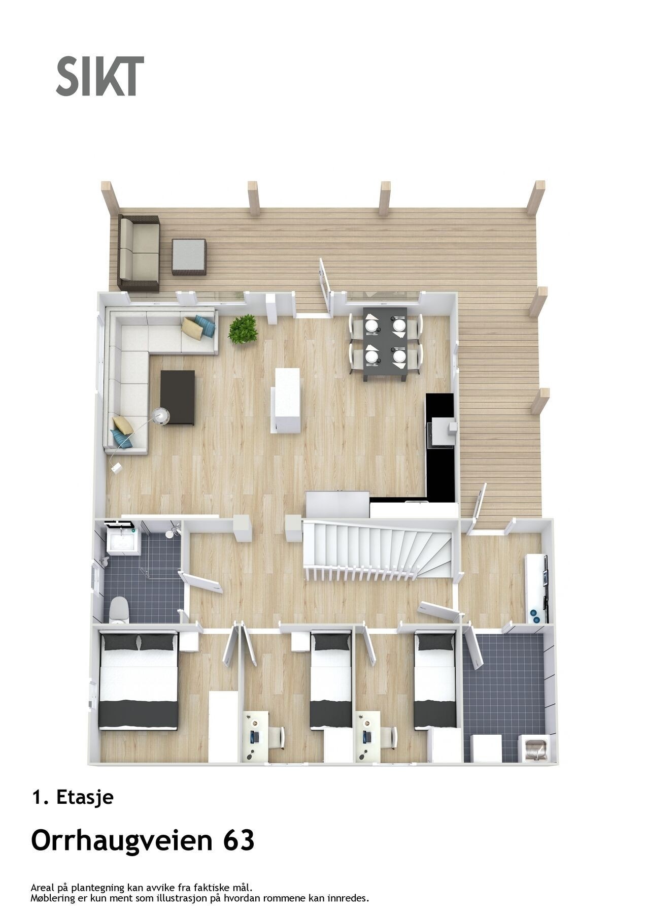 3D hovedplan Galleribilde