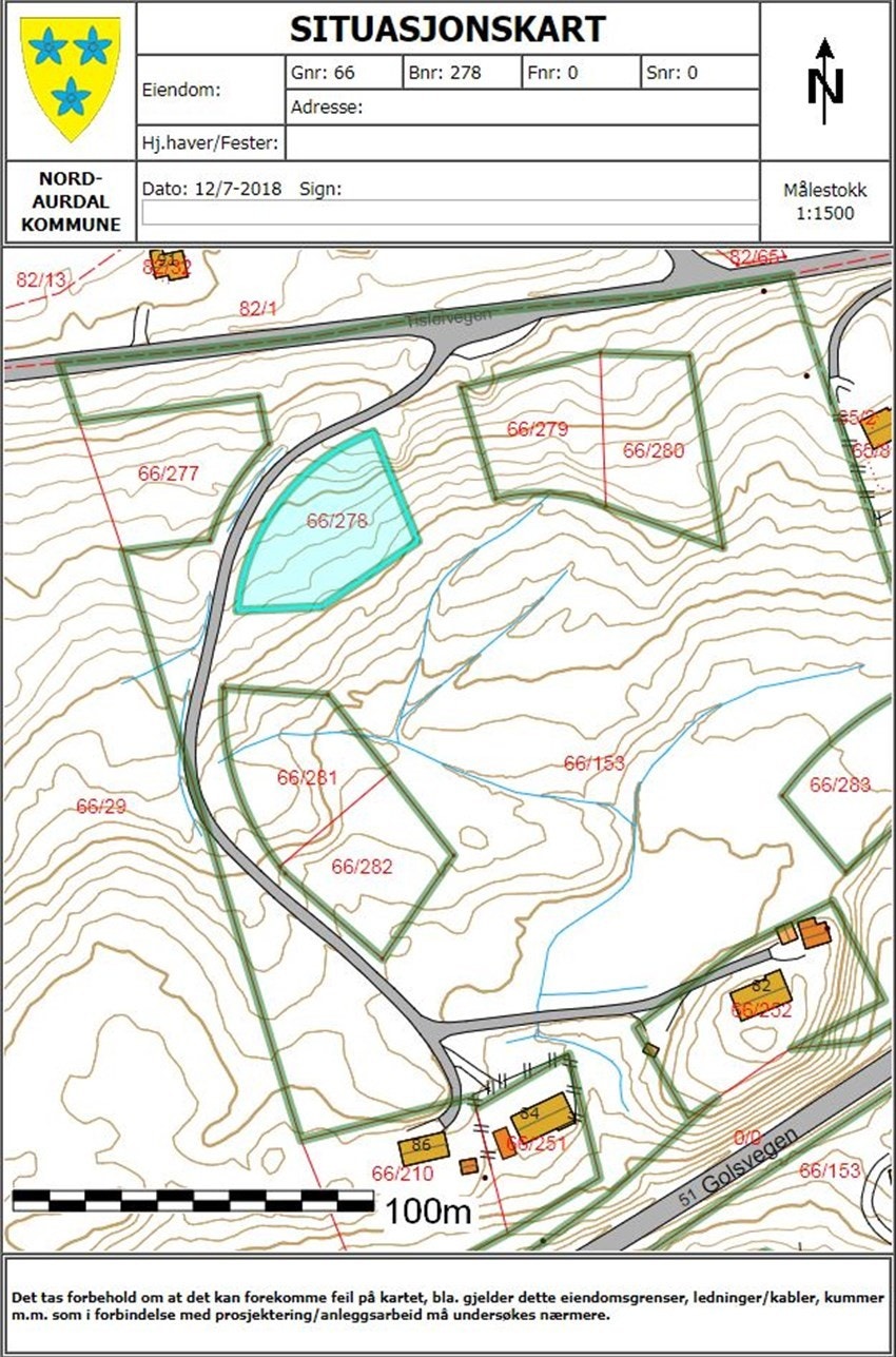 Kart - Bnr. 277 og 278 er tilsalgs! Galleribilde