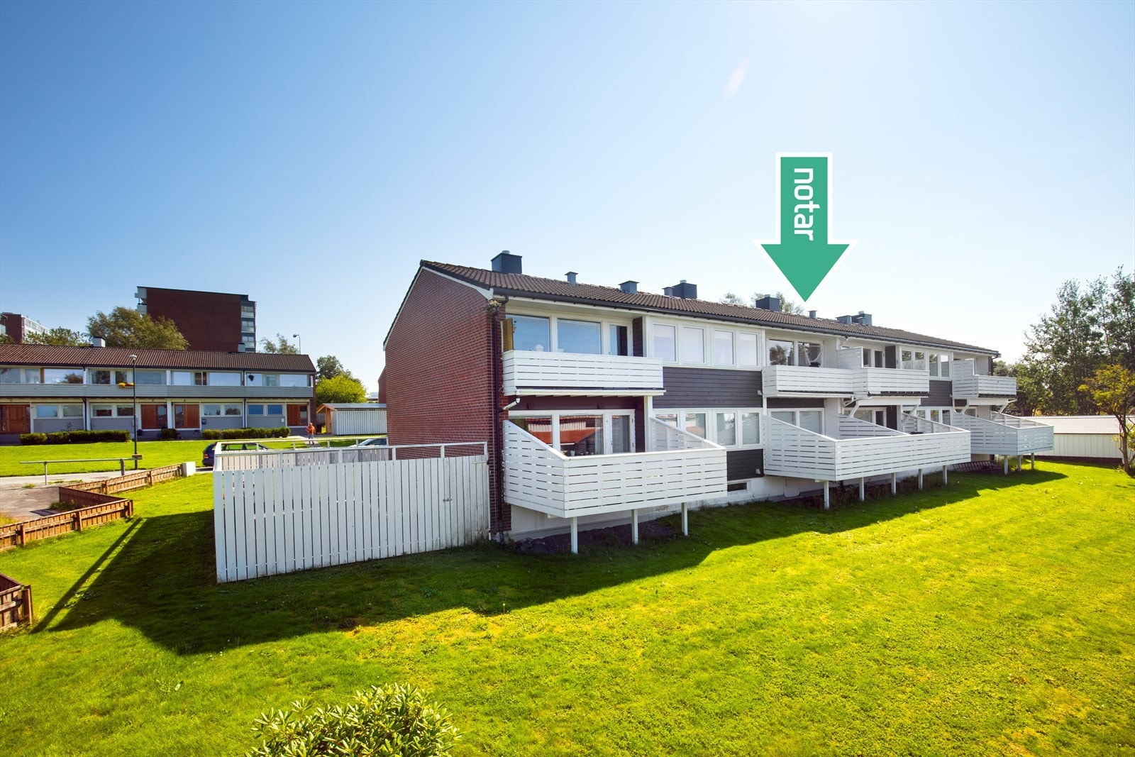 Fasade og fellesområdet Galleribilde