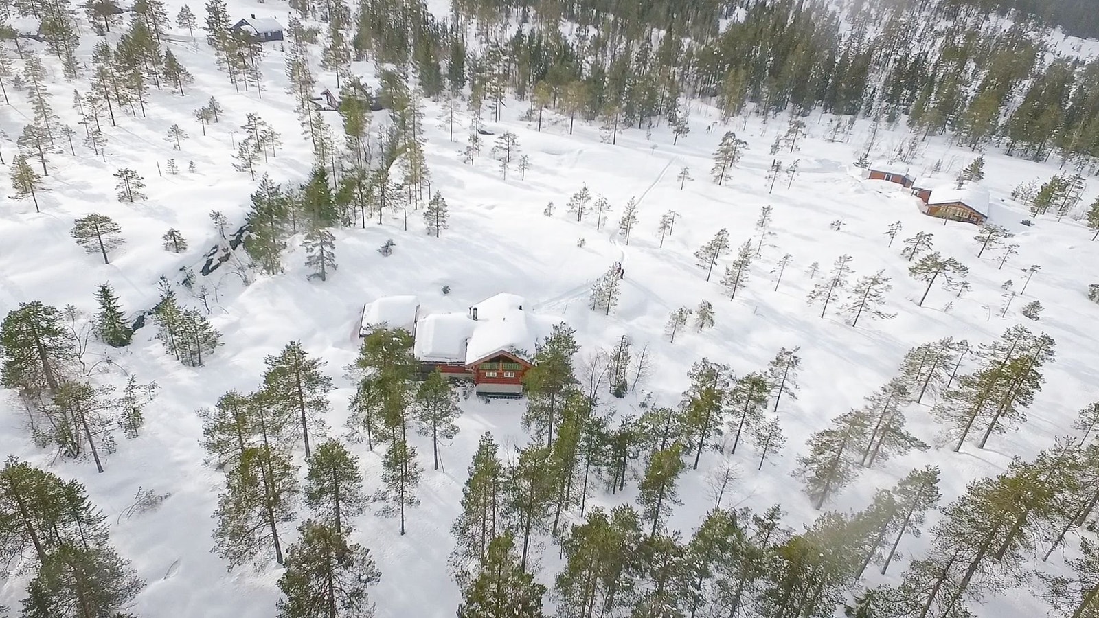 Oversiktibilde tatt med drone Galleribilde