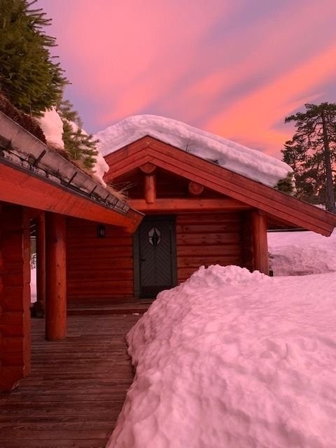 Nydelig kveldshimmel på Blefjell. Galleribilde