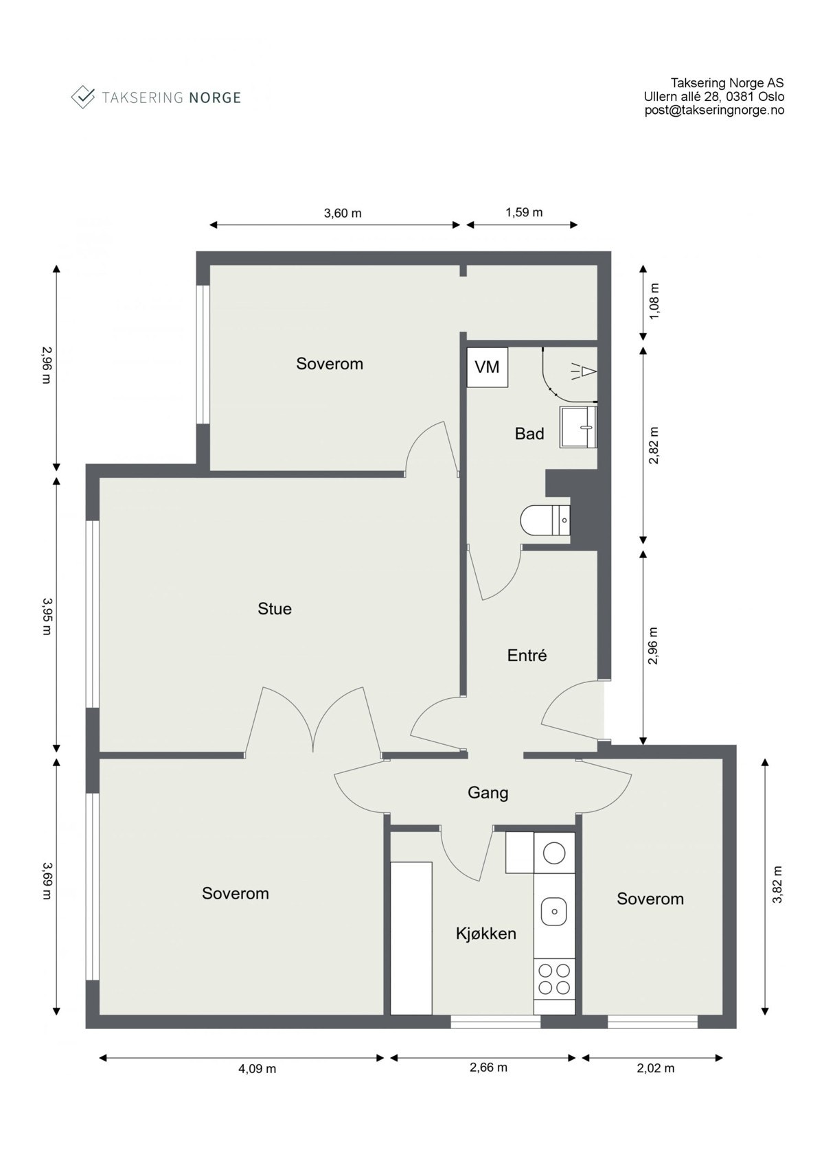 Plantegning Kirkeveien 48 A2.etg Galleribilde