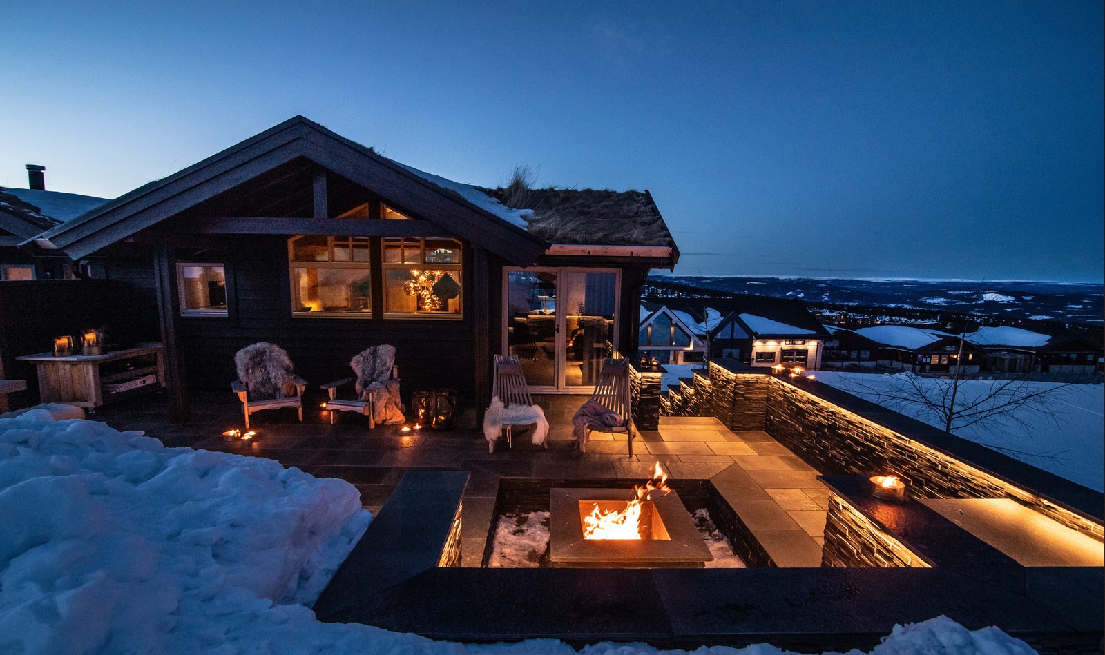 Trivelig med egen nedfelt bålplass. Galleribilde