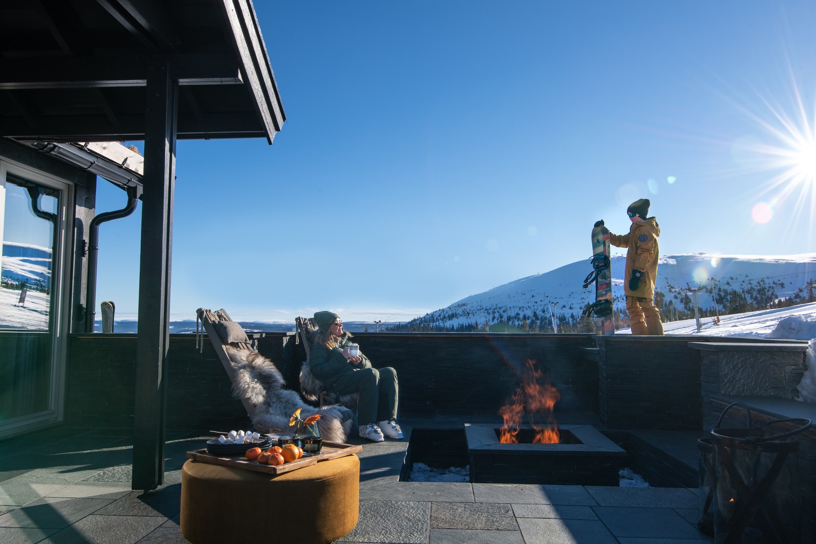 Storslått utsikt fra terrassen. Galleribilde