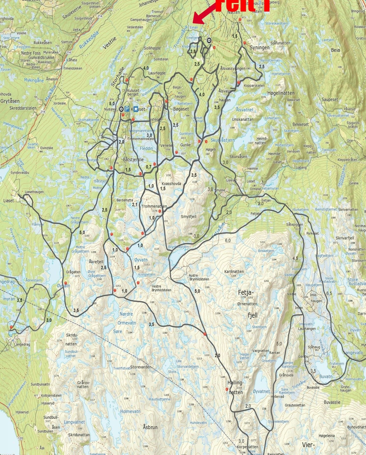 Gode skiløyper. Ett fritidsparadis! Galleribilde