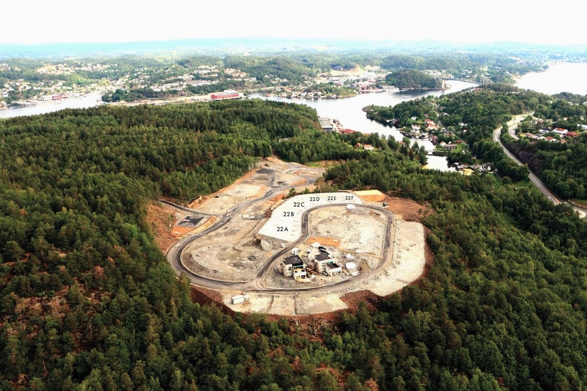 Oversikt over tomtene Galleribilde