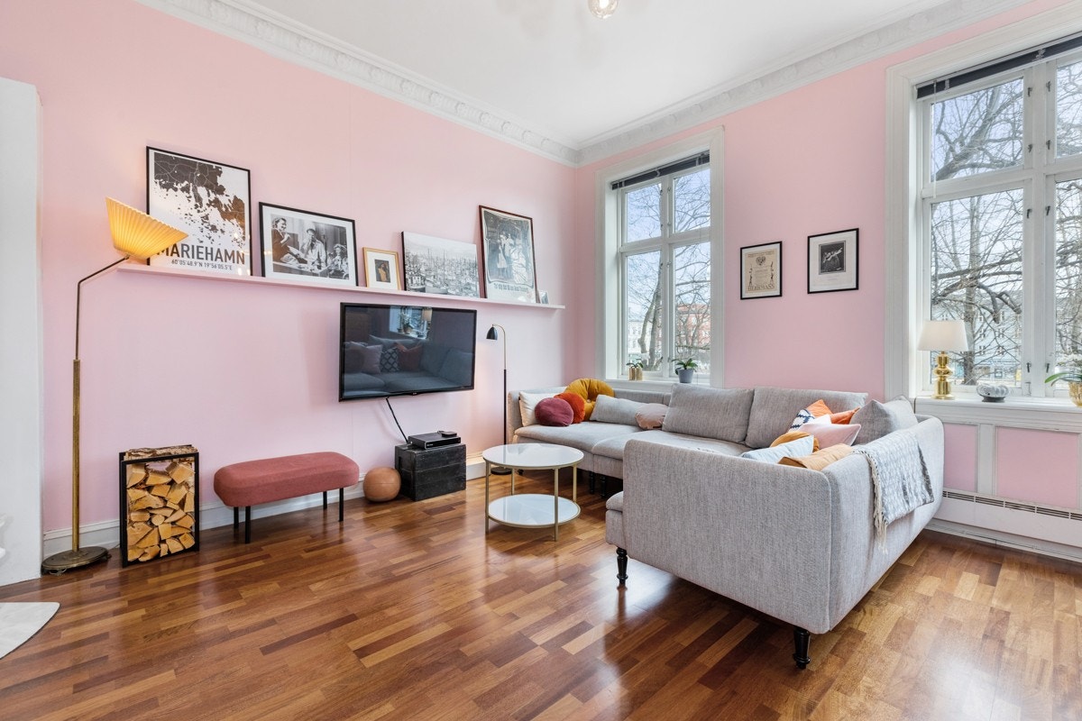 Her er det enkelt å sette sitt eget preg på leiligheten med ønsket innredning og møblement. Galleribilde