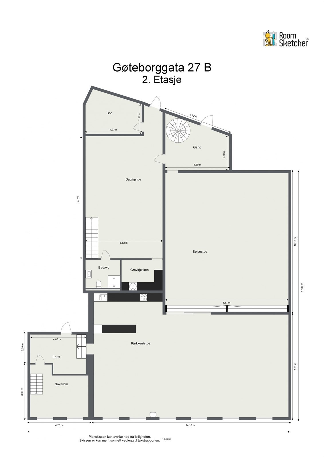 Plantegning 2. Etasje Galleribilde